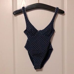 JACOB Navy and White Small Bodysuit
